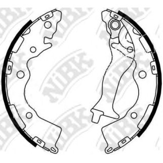 Колодки барабанные к-кт NiBK FN0617 фото