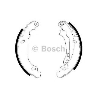 Колодки барабанные к-кт BOSCH 0 986 487 556 фото