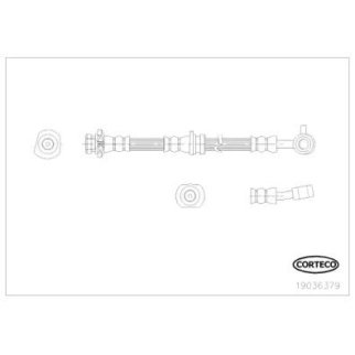 Шланг тормозной CORTECO 19036379 фото