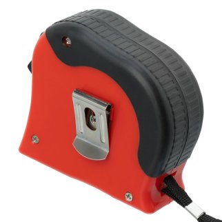 Рулетка 10м х 25мм, обрезиненный корпус, двойная плавная фиксация Matrix фото 2