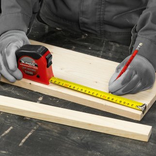 Рулетка 10м х 25мм, обрезиненный корпус, двойная плавная фиксация Matrix фото 8