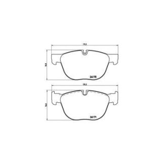 Колодки тормозные передние к-кт brembo P 06 049 фото