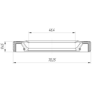 Сальник ступицы FEBEST 95GAY-48701010X фото 2