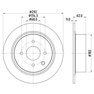 Диск тормозной задний TRIALLI DF 140129 фото 3