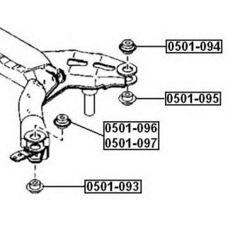 Сайлентблок ASVA 0501-093 фото