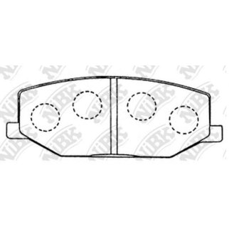 Колодки тормозные передние к-кт NiBK PN9118 фото