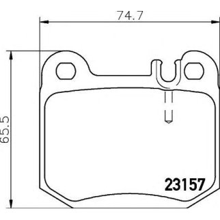 Колодки тормозные задние дисковые к-кт Hella 8DB 355 008-831 фото
