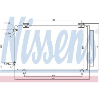 Радиатор кондиционера (конденсер) Nissens 94719 фото