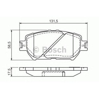 Колодки тормозные передние к-кт BOSCH 0 986 494 363 фото