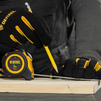 Рулетка 3м 16мм обрезиненный корпус, автм. фиксация DENZEL фото 12