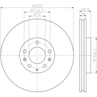 Диск тормозной PAGID 8DD 355 118-201 фото