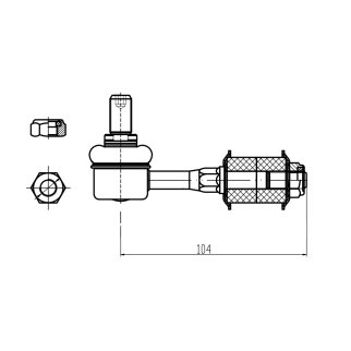 Стойка переднего стабилизатора TRIALLI SP 0820 фото 3