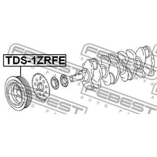 Шкив коленвала 1zrfe/2zrfe/3zrfae фото