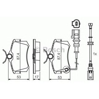 Колодки тормозные передние к-кт BOSCH 0 986 424 813 фото