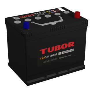 Аккумуляторная батарея TUBOR ASIA STANDART 6СТ72 обр. 258х175х221 620A D26L фото