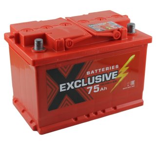 Аккумуляторная батарея Exclusive 6СТ 75 обр 278х175х190 Казахстан (ETN-575 012 062) фото