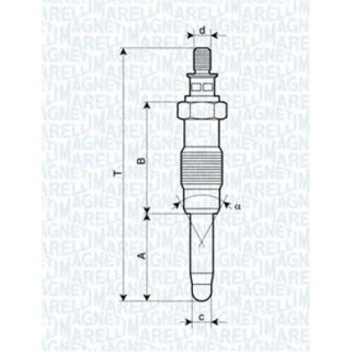 Свеча накаливания Magneti Marelli 062900010304 фото