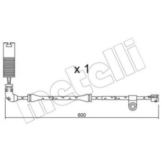 Датчик износа колодок METELLI _SU.112 фото