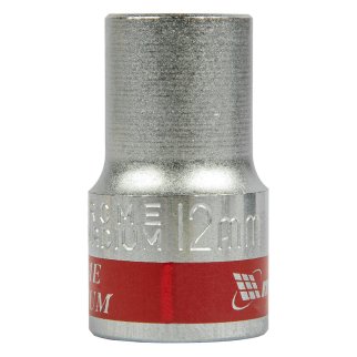 Головка торцевая, 12 мм, 6-гранная, CrV, под квадрат 1/2, хромированная MATRIX 13112 фото 3