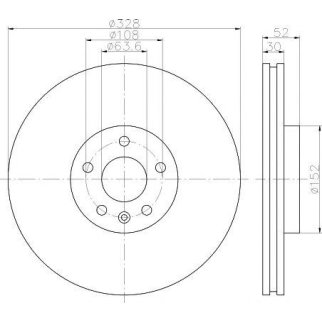 Диск тормозной передний вентилируемый TEXTAR 92196303 фото
