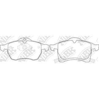 Колодки тормозные передние к-кт NiBK PN0118 фото