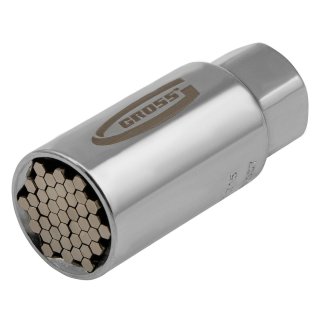 Головка торцевая универсальная 6-21 3/8" многоразмерная GROSS фото