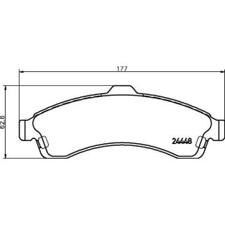Колодки тормозные дисковые передн CHEVROLET: TRAILBLAZER 4.2/5.3 AWD 01-  ISUZU: ASCENDER 4.2/5.3 03-  SAAB: 9-7X 4.2/5.3 05- фото