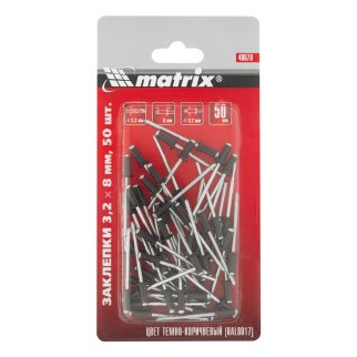 Заклепки 3,2х8мм 50шт MATRIX фото 3