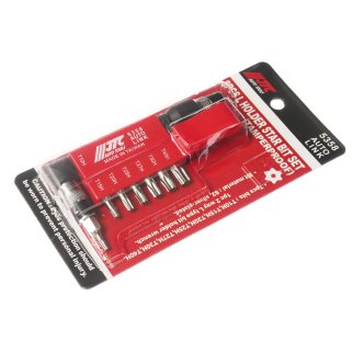 Набор вставок 1/4" торкс с отверстием T10H-T40H и Г-образным держателем 8пр. JTC фото 1