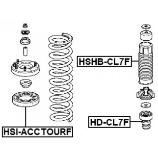 Отбойник переднего амортизатора HONDA Accord 2003-> FEBEST HD-CL7F фото 2