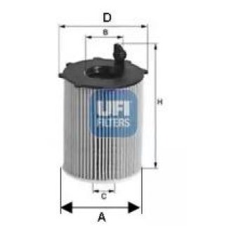 Фильтр масляный UFI 25.168.00 фото
