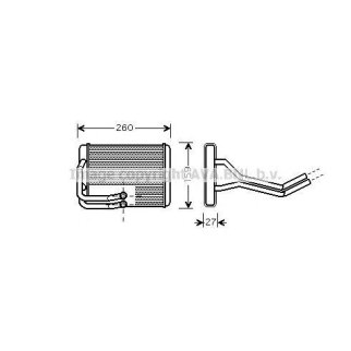 Радиатор отопителя AVA HY6122 фото