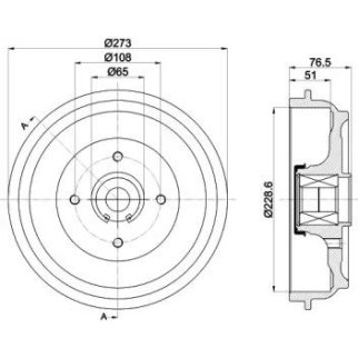 Барабан тормозной задн. фото