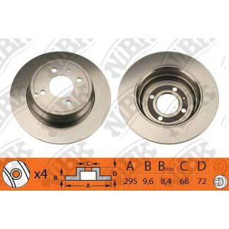 Диск тормозной задний для Volvo 850 фото