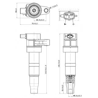 Катушка зажигания FEBEST 12640-007 фото 2