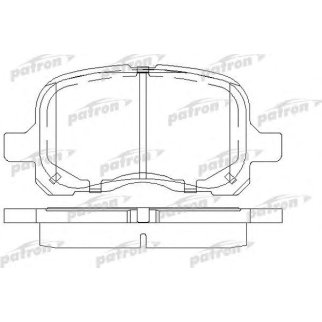 Колодки тормозные дисковые передн TOYOTA: COROLLA 97-02, COROLLA Compact 97-02, COROLLA Liftback 97-02, COROLLA Wagon 97-02 фото