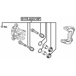 Рк переднего суппорта FEBEST 0175-AGV10F фото 2