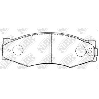 Колодки тормозные передние к-кт NiBK PN2105 фото