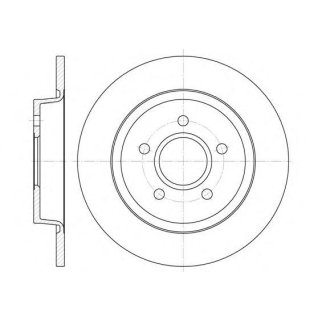6712.00_диск тормозной задний! Volvo S40/V50 1.8-2.0TD 04> фото