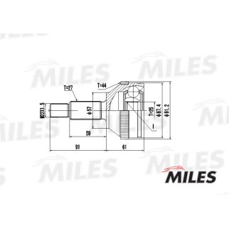ШРУС FORD MONDEO I-II 1.8-2.5 93-00 нар. +ABS фото 3
