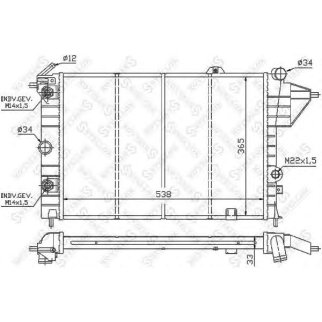 Радиатор основной Stellox 10-25059-SX фото