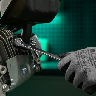 Ключ комбинированный 13 мм, CrV, матовый хром STELS фото 8