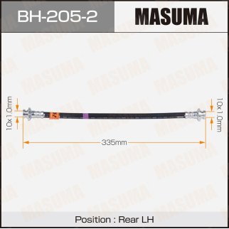BH-205-2_шланг тормозной! лев. L 334 Nissan Sunny,ALMERA,BLUEBIRD SYLPHY 98-12 фото