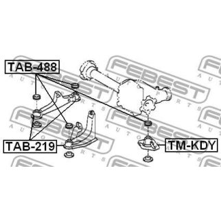 Сайлентблок FEBEST TAB-219 фото