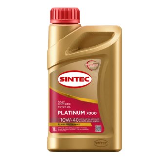 Масло моторное Sintec Platinum 7000 10W-40 A3/B4 синтетика 1л 600166 фото