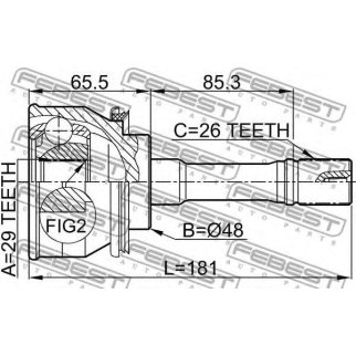 ШРУС внешний SUZUKI GRAND VITARA 98-06 0710-GVSQ фото