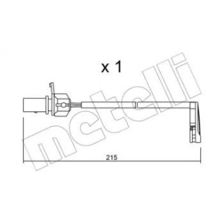 Датчик износа колодок METELLI _SU.291 фото