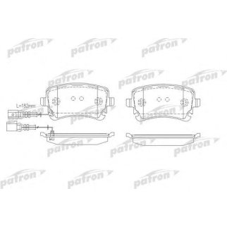 Колодки тормозные задние дисковые к-кт PATRON PBP1644 фото