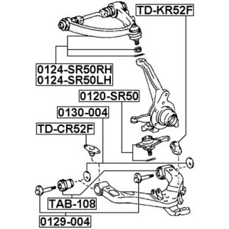 0120SR50_опора шаровая нижняя! Toyota TownAce CR/SR50/KM80/85 4WD 96> фото 2
