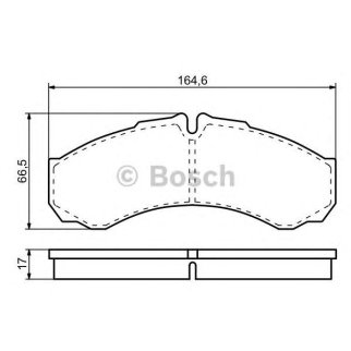 Колодки тормозные передние к-кт BOSCH 0 986 424 833 фото